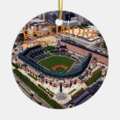 kerstversiering van Baltimore Panoramic Keramisch Ornament (Voorkant)
