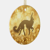 kerstversiering van Borzoi Keramisch Ornament (Rechts)