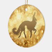 kerstversiering van Borzoi Keramisch Ornament (Links)