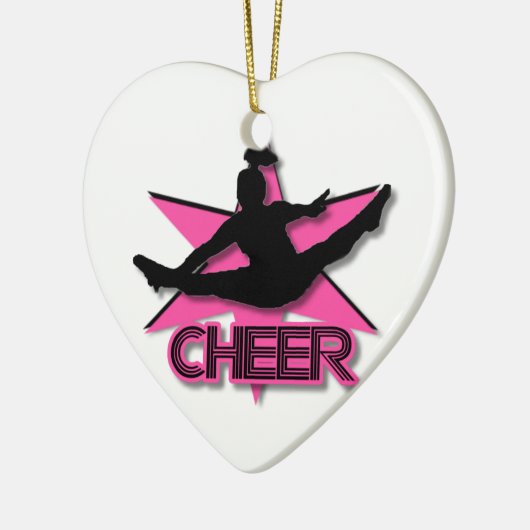 kerstversiering van Cheerleader Keramisch Ornament (Links)