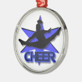 kerstversiering van Cheerleader Metalen Ornament (Links)