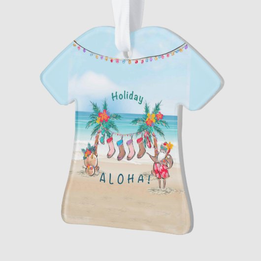 kerstversiering van de feestdag Aloha Ornament (voorkant)