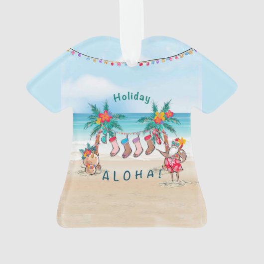 kerstversiering van de feestdag Aloha Ornament (achterkant)