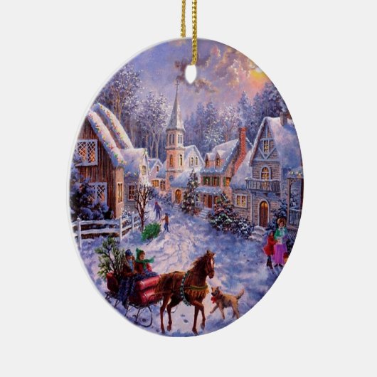 kerstversiering van de godsdienstvrijheid keramisch ornament (Rechts)