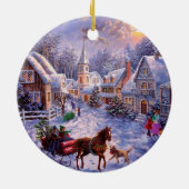 kerstversiering van de godsdienstvrijheid keramisch ornament (Achterkant)