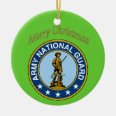 Kerstversiering van de nationale garde van het leg keramisch ornament (Voorkant)
