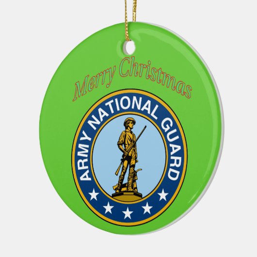 Kerstversiering van de nationale garde van het leg keramisch ornament (Links)