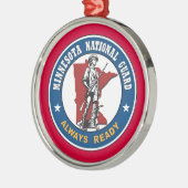 kerstversiering van de nationale garde van Minneso Metalen Ornament (Links)