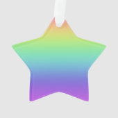  kerstversiering van de regenboogster ornament (achterkant)
