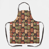 Kerstversiering van Gebruinebrood Schort (Voorkant)