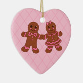 Kerstversiering van gemberkoek keramisch ornament (Rechts)