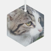 Kerstversiering van glas met aangepast afbeelding glas ornament (Voorkant)