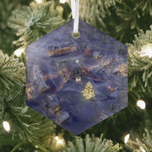 Kerstversiering van het gebergte glas ornament (Insitu)