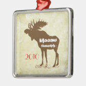 kerstversiering van het Moose Country Metalen Ornament (Links)
