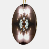 kerstversiering van het stedelijk feuturisme van  keramisch ornament (Links)