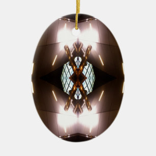 kerstversiering van het stedelijk feuturisme van  keramisch ornament