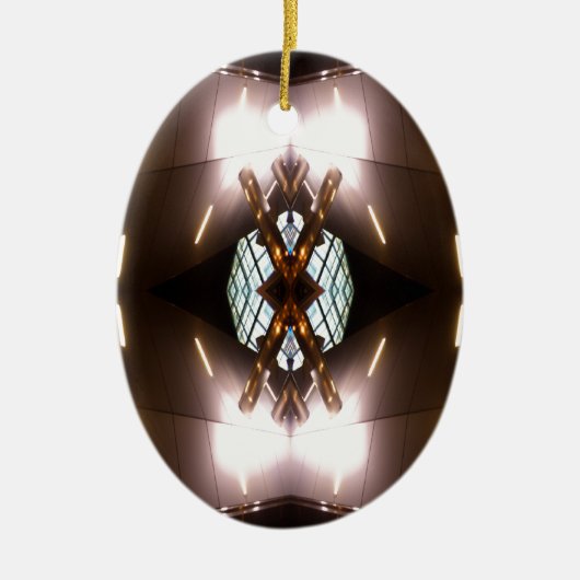 kerstversiering van het stedelijk feuturisme van  keramisch ornament (Voorkant)