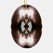 kerstversiering van het stedelijk feuturisme van  keramisch ornament (Achterkant)