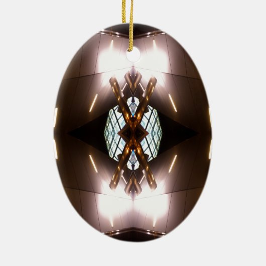  kerstversiering van het stedelijk feuturisme van  keramisch ornament (Achterkant)