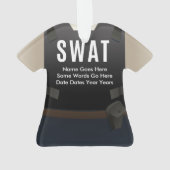 kerstversiering van het team van de SWAT-politie Ornament (achterkant)