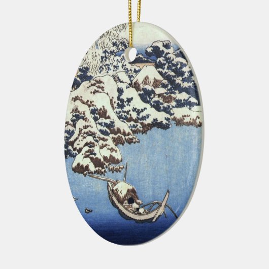  kerstversiering van Hokusai Keramisch Ornament (Links)
