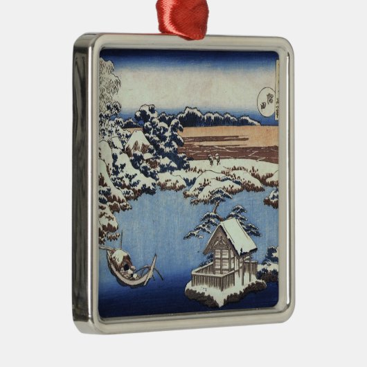  kerstversiering van Hokusai Metalen Ornament (Rechts)