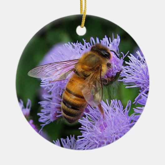 kerstversiering van Honeybee Keramisch Ornament (Voorkant)