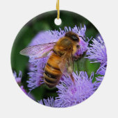 kerstversiering van Honeybee Keramisch Ornament (Achterkant)