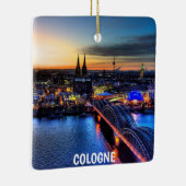 Kerstversiering van Keulen Panorama Keramisch Ornament (Rechts)