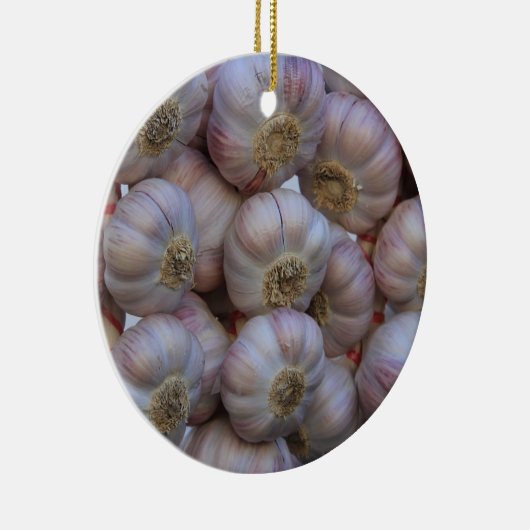 Kerstversiering van knoflook keramisch ornament (Rechts)