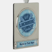 kerstversiering van Lacrosse Grandpa Verzilverd Banner Ornament (Rechts)