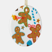 Kerstversiering van ontbijtkoek keramisch ornament (Rechts)