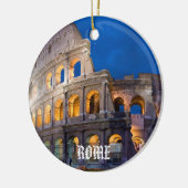 Kerstversiering van Rome Panorama Keramisch Ornament (Links)