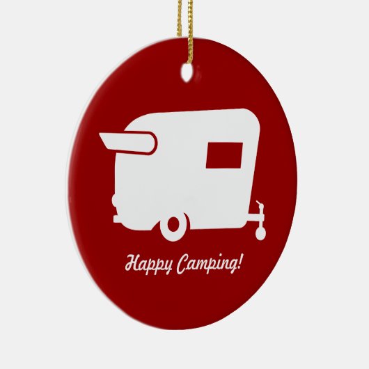  kerstversiering van Shasta Camper Keramisch Ornament (Rechts)