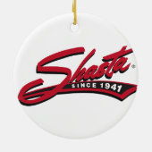 kerstversiering van Shasta Camper Keramisch Ornament (Achterkant)