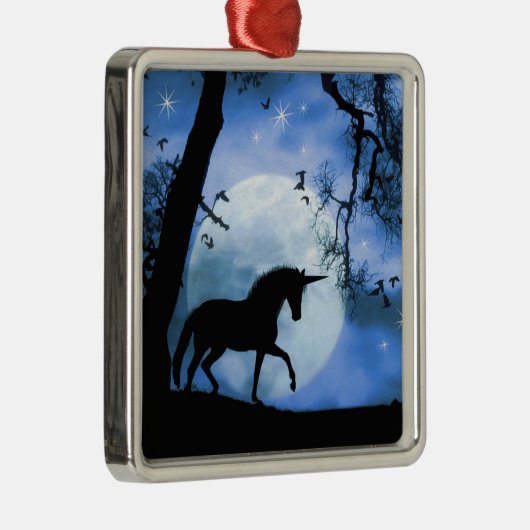  kerstversiering van Unicorn Metalen Ornament (Rechts)