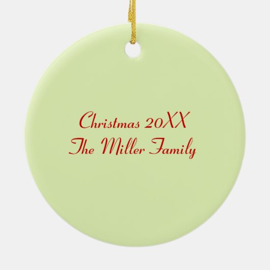 kerstversiering vereenvoudigen keramisch ornament (Achterkant)