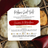 Kerstversiering Verpakking Kerstbakkerij Rood & Go Vierkante Sticker