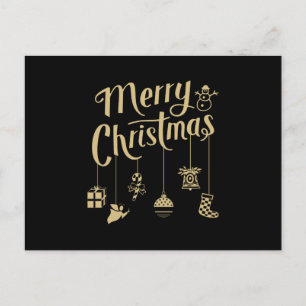 Kerstversiering Versiering Vrolijk kerstfeest Briefkaart