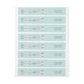 Kerstversiering Vertrouwdag terugzendadres label (Vel)