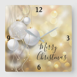 kerstversiering vierkante klok