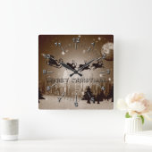 kerstversiering vierkante klok (Huis)