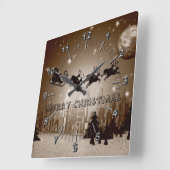 kerstversiering vierkante klok (Hoek)