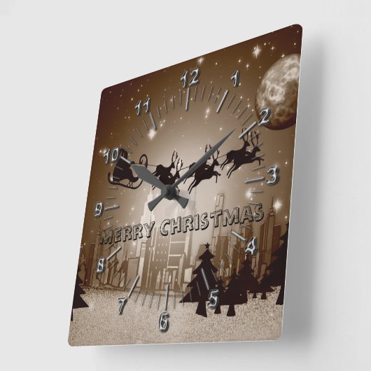 kerstversiering vierkante klok (Hoek)