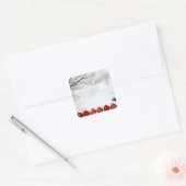 kerstversiering vierkante sticker (Envelop)