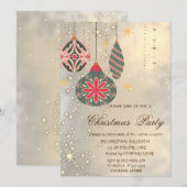 Kerstversiering Vintage Kerstfeest Goud Kaart (Voorkant / Achterkant)