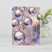 Kerstversiering Vintage Ornamenten Kaart (Staand voorkant)