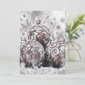 Kerstversiering Vintage Ornamenten Steen Coa Kaart (Staand voorkant)