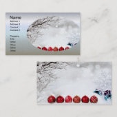 kerstversiering visitekaartje (Voorkant / Achterkant)