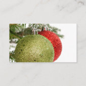 kerstversiering visitekaartje (Achterkant)